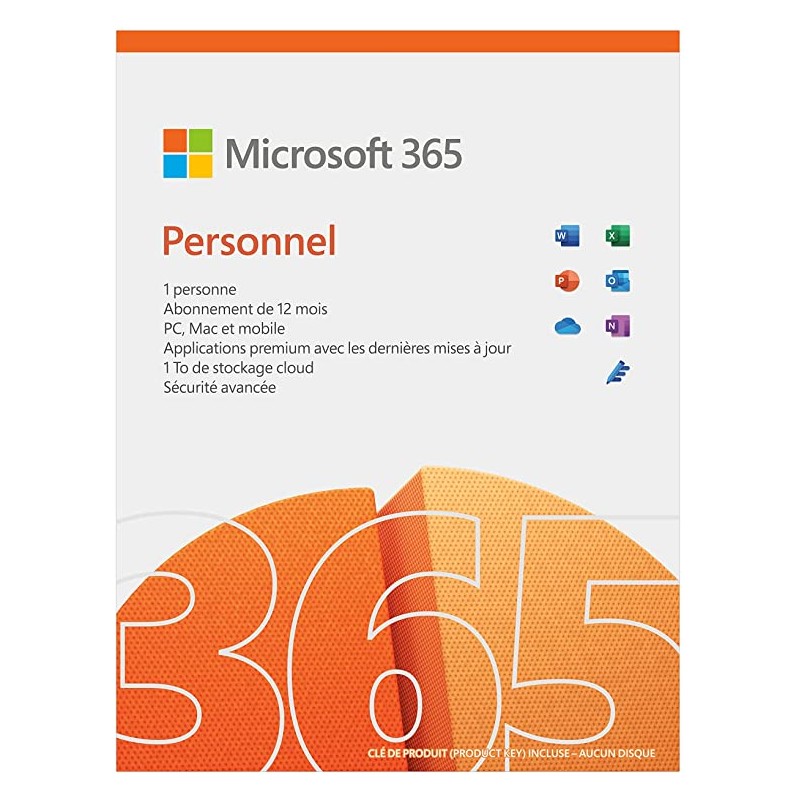Office 365 Personal Abonnement 1 AN
